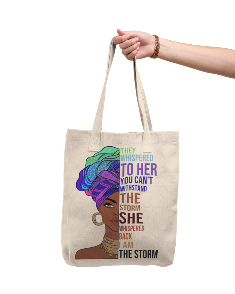 Tote bag "I am the storm"